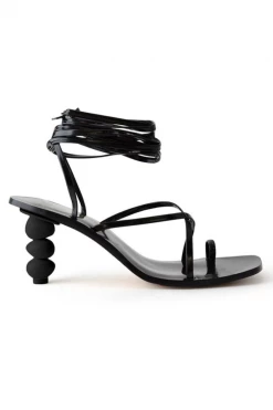 G Stylez HILGA STRAPPY HEEL IN BLACK HONEYMOON