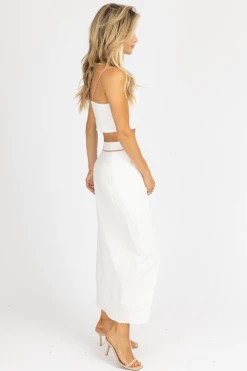 LENA WHITE + TERRACOTTA PIPING DETAIL WRAP SET