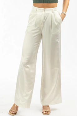 CURRENT AIR IVORY SHIMMER WIDE LEG PANT 7 CURRENT AIR IVORY SHIMMER WIDE LEG PANT