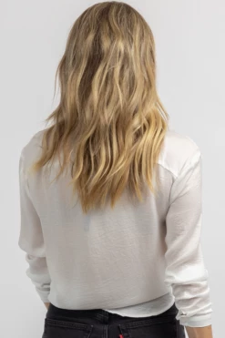 DEE ELLY WHITE WOVEN SILKY BUTTON DOWN NEW ARRIVALS 9 DEE ELLY WHITE WOVEN SILKY BUTTON DOWN NEW ARRIVALS