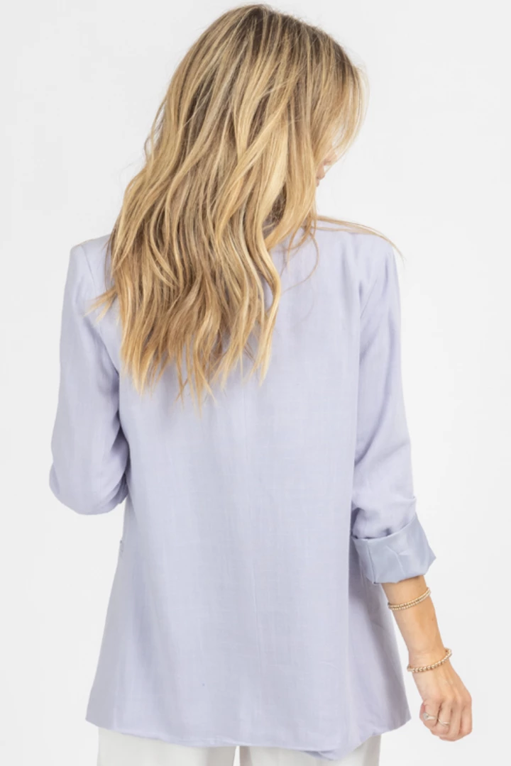 FORE COLLECTION LAVENDER RELAXED SINGLE BUTTON BLAZER NEW ARRIVALS 14 FORE COLLECTION LAVENDER RELAXED SINGLE BUTTON BLAZER NEW ARRIVALS