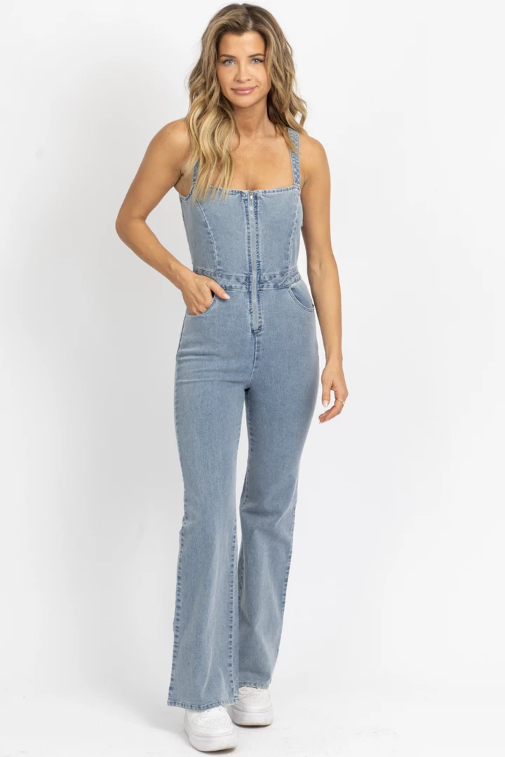 BLUE BLUSH LIGHT DENIM OPEN BACK JUMPSUIT 1 BLUE BLUSH LIGHT DENIM OPEN BACK JUMPSUIT