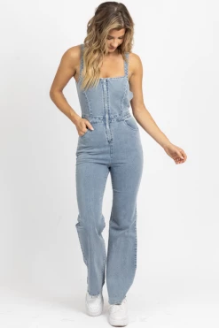 BLUE BLUSH LIGHT DENIM OPEN BACK JUMPSUIT 15 BLUE BLUSH LIGHT DENIM OPEN BACK JUMPSUIT