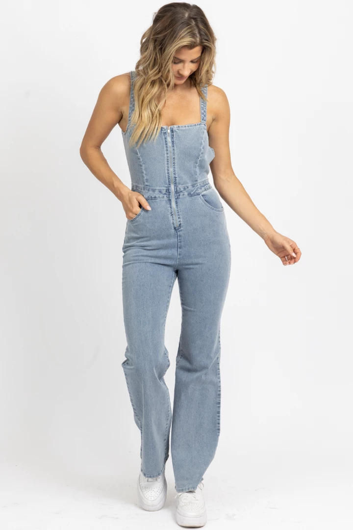 BLUE BLUSH LIGHT DENIM OPEN BACK JUMPSUIT 5 BLUE BLUSH LIGHT DENIM OPEN BACK JUMPSUIT