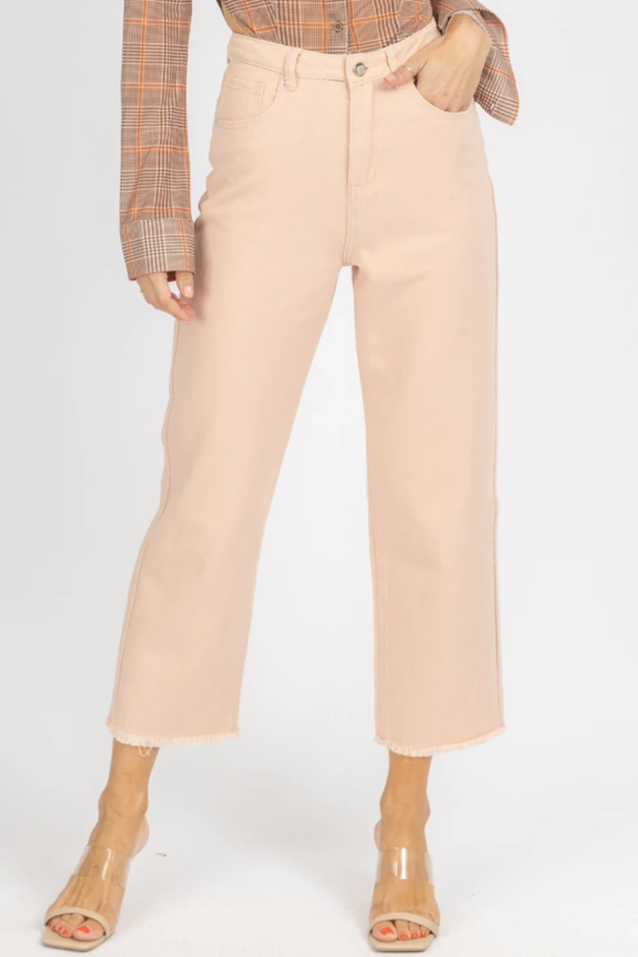 DEE ELLY LIGHT PINK HIGH WAISTED JEANS 2 DEE ELLY LIGHT PINK HIGH WAISTED JEANS