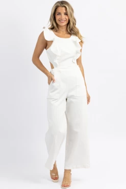 SUGARLIPS NEW ARRIVALS LUCKI DENIM OPEN BACK JUMPSUIT