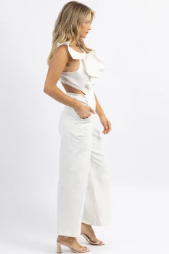 SUGARLIPS NEW ARRIVALS LUCKI DENIM OPEN BACK JUMPSUIT