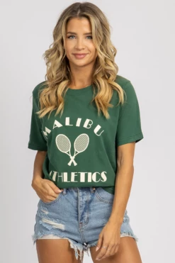 BAILEY ROSE NEW ARRIVALS MALIBU ATHLETICS GRAPHIC T-SHIRT