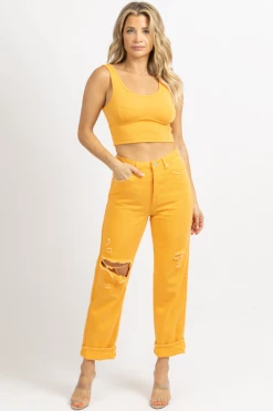 Signature 8 MANGO HIGH WAISTED DISTRESSED JEAN NEW ARRIVALS