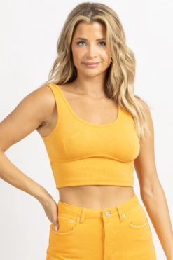 Signature 8 MANGO WAVE PANEL CROP TOP NEW ARRIVALS