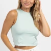 DYNAMIC FASHION MIST SEAMLESS MUSCLE CROP TANK
