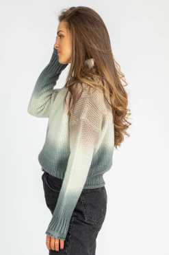AVVIO LA MOCHA DIP DYED SWEATER CLOTHING