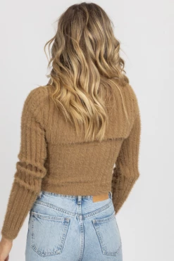 EMORY PARK MOCHA FUZZY TWO PIECE SWEATER TOP 15 EMORY PARK MOCHA FUZZY TWO PIECE SWEATER TOP