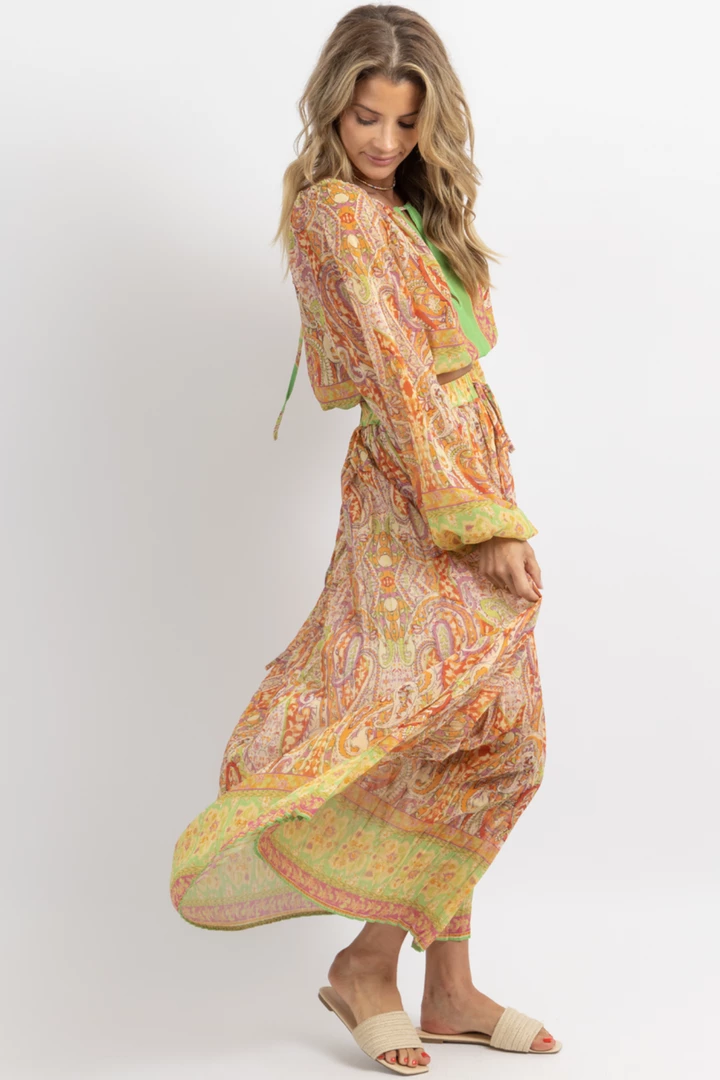 SUNDAY UP MOROCCAN PAISLEY MAXI SKIRT SET 4 SUNDAY UP MOROCCAN PAISLEY MAXI SKIRT SET