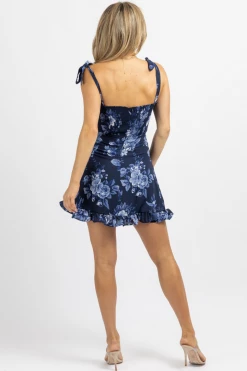 SUNDAY UP NAVY BLUE FLORAL TIE STRAP MINI DRESS *BACK IN STOCK* NEW ARRIVALS 9 SUNDAY UP NAVY BLUE FLORAL TIE STRAP MINI DRESS *BACK IN STOCK* NEW ARRIVALS