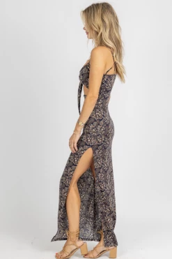 LOVELY DAY NAVY PAISLEY FRONT TIE MAXI DRESS *BACK IN STOCK* NEW ARRIVALS 8 LOVELY DAY NAVY PAISLEY FRONT TIE MAXI DRESS *BACK IN STOCK* NEW ARRIVALS