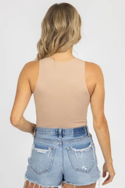 DYNAMIC FASHION NUDE MUSCLE TANK RIBBED BODYSUIT *BACK IN STOCK* BEST SELLERS