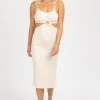 CRESCENT OATMEAL O-RING LENNON MIDI DRESS BEST SELLERS