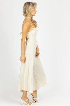 FORE COLLECTION CLOTHING OATMEAL WIDE LEG TIE BACK JUMPSUIT *BACK IN STOCK* 10 FORE COLLECTION CLOTHING OATMEAL WIDE LEG TIE BACK JUMPSUIT *BACK IN STOCK*