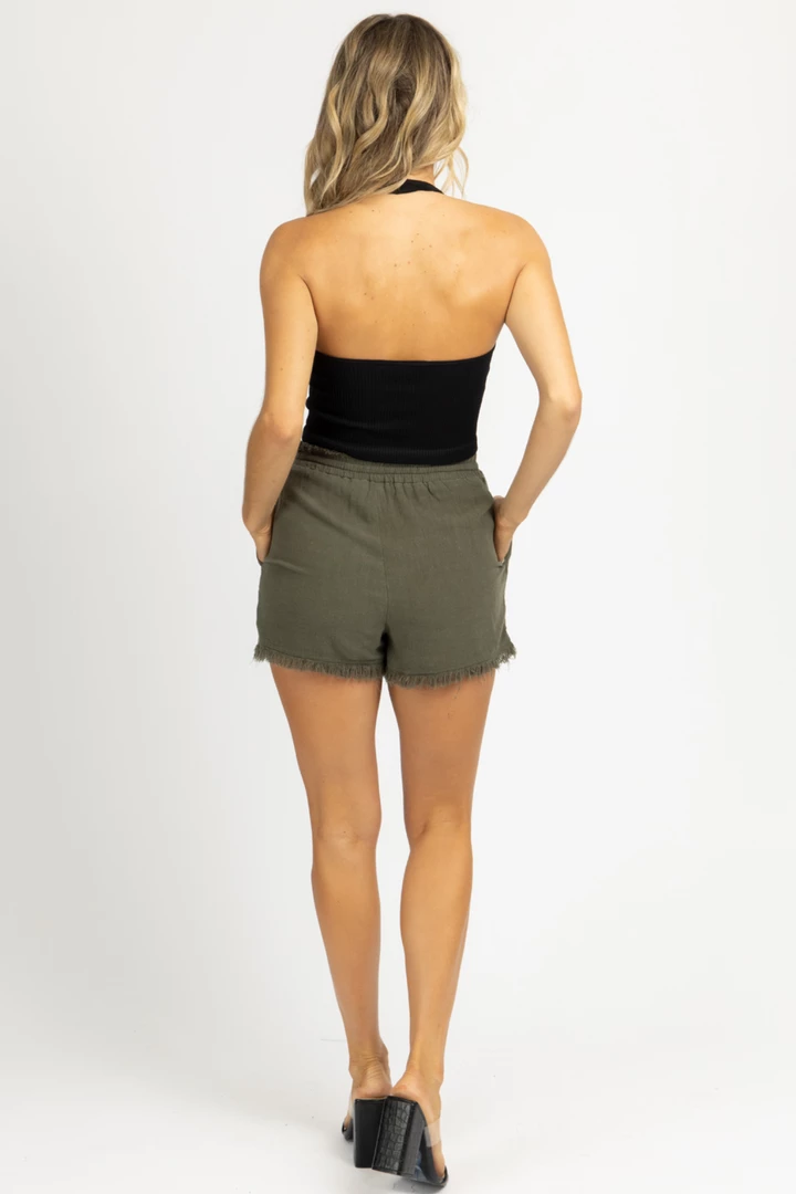 ENDLESS BLU BEST SELLERS OLIVE LINEN RELAXED SHORTS *BACK IN STOCK* 8 ENDLESS BLU BEST SELLERS OLIVE LINEN RELAXED SHORTS *BACK IN STOCK*