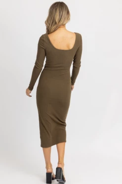 LENA NEW ARRIVALS OLIVE LONG SLEEVE TIE FRONT MAXI DRESS *BACK IN STOCK* 15 LENA NEW ARRIVALS OLIVE LONG SLEEVE TIE FRONT MAXI DRESS *BACK IN STOCK*