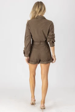 LE LIS NEW ARRIVALS ESPRESSO LONG SLEEVE BELTED ROMPER 13 LE LIS NEW ARRIVALS ESPRESSO LONG SLEEVE BELTED ROMPER