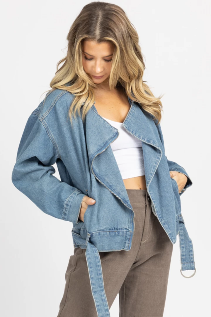 TREND NOTES NEW ARRIVALS BLUE JEAN OVERSIZED MOTO JACKET 5 TREND NOTES NEW ARRIVALS BLUE JEAN OVERSIZED MOTO JACKET