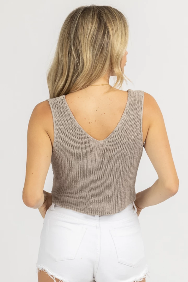 MISS LOVE CLOTHING OYSTER TWIST FRONT KNIT TANK 4 MISS LOVE CLOTHING OYSTER TWIST FRONT KNIT TANK