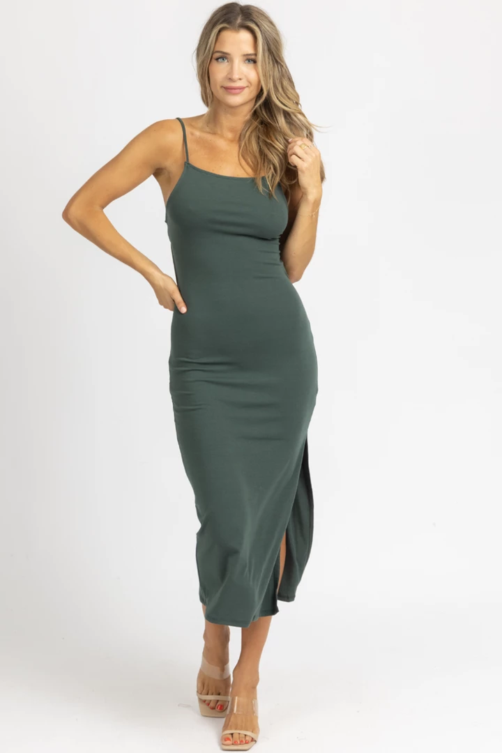 CRESCENT PINE OPEN TIE-BACK MIDI DRESS 1 CRESCENT PINE OPEN TIE-BACK MIDI DRESS