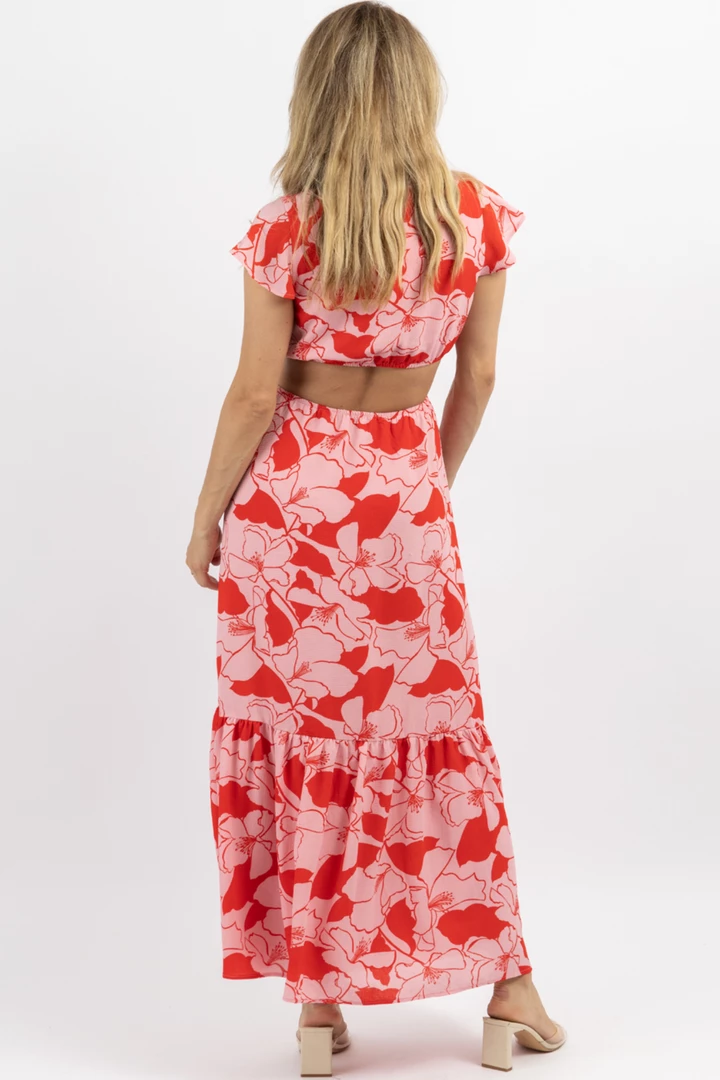 SUGARLIPS PINK LEMONADE O-RING CUTOUT MIDI DRESS 7 SUGARLIPS PINK LEMONADE O-RING CUTOUT MIDI DRESS