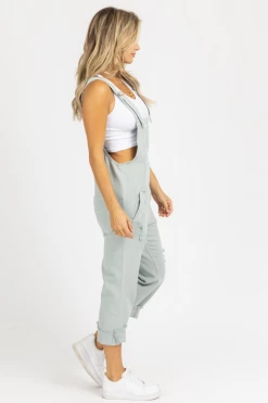 LEVEE POWDER BLUE DISTRESSED RELAXED OVERALL *BACK IN STOCK* BEST SELLERS
