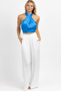 DO + BE RIVER BLUE FRONT CROSS TIE TOP NEW ARRIVALS 17 DO + BE RIVER BLUE FRONT CROSS TIE TOP NEW ARRIVALS