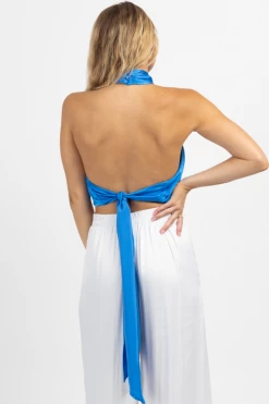 DO + BE RIVER BLUE FRONT CROSS TIE TOP NEW ARRIVALS 16 DO + BE RIVER BLUE FRONT CROSS TIE TOP NEW ARRIVALS