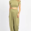 WINWIN APPAREL BUTTER SOFT SAGE PALAZZO PANT SET *BACK IN STOCK* NEW ARRIVALS
