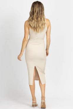 ENDLESS BLU SEASHELL MULTI-CUTOUT MIDI DRESS NEW ARRIVALS