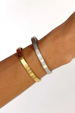 Joia NEW ARRIVALS SILVER STAINLESS STEEL ROMAN NUMERAL BRACELET