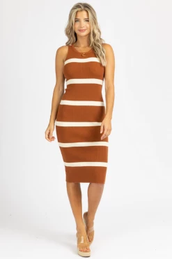 ENDLESS BLU BEST SELLERS SPICE + IVORY STRIPED KNIT MIDI DRESS *BACK IN STOCK* 8 ENDLESS BLU BEST SELLERS SPICE + IVORY STRIPED KNIT MIDI DRESS *BACK IN STOCK*