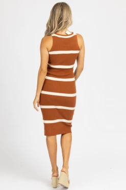 ENDLESS BLU BEST SELLERS SPICE + IVORY STRIPED KNIT MIDI DRESS *BACK IN STOCK* 11 ENDLESS BLU BEST SELLERS SPICE + IVORY STRIPED KNIT MIDI DRESS *BACK IN STOCK*
