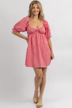 DEE ELLY NEW ARRIVALS STRAWBERRY FIELDS GINGHAM MINI DRESS 9 DEE ELLY NEW ARRIVALS STRAWBERRY FIELDS GINGHAM MINI DRESS