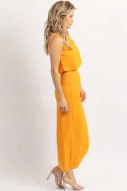FORE COLLECTION SUNNY SIDE CROP + MIDI SKIRT SET