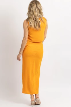 FORE COLLECTION SUNNY SIDE CROP + MIDI SKIRT SET