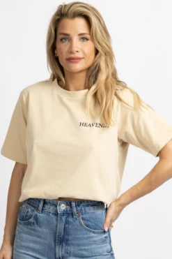 BAILEY ROSE TAN HEAVENLY GRAPHIC TSHIRT NEW ARRIVALS