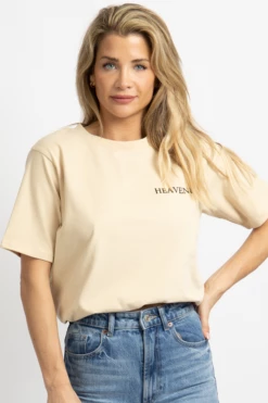 BAILEY ROSE TAN HEAVENLY GRAPHIC TSHIRT NEW ARRIVALS