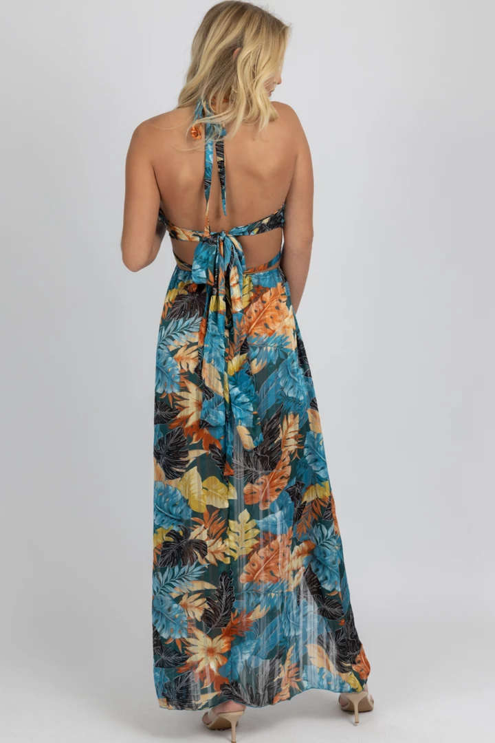 OMG STYLES NEW ARRIVALS TEAL TROPICAL HIGH SLIT MAXI COVER UP 7 OMG STYLES NEW ARRIVALS TEAL TROPICAL HIGH SLIT MAXI COVER UP