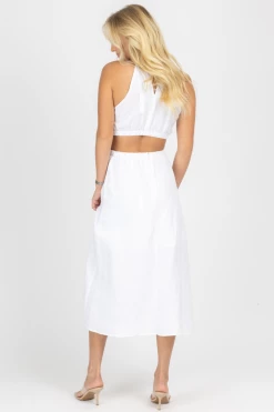CRESCENT IVORY HALTERNECK TWO PIECE MIDI DRESS NEW ARRIVALS 11 CRESCENT IVORY HALTERNECK TWO PIECE MIDI DRESS NEW ARRIVALS