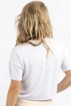 SUGARLIPS WHITE EVERYDAY JERSEY KNIT TEE