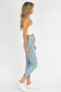 COTTON CANDY LA WHITE ONE SLEEVE RUCHED TOP CLOTHING