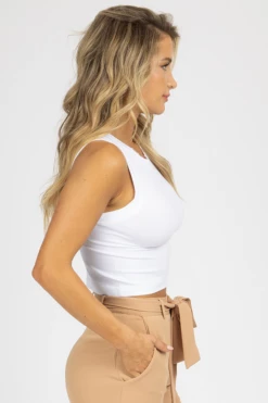 DYNAMIC FASHION WHITE SEAMLESS MUSCLE CROP TANK *BACK IN STOCK* 9 DYNAMIC FASHION WHITE SEAMLESS MUSCLE CROP TANK *BACK IN STOCK*