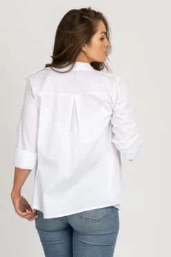 VENTI6 HIGH QUALITY WHITE LONG SLEEVE SIMPLE BUTTONDOWN CLOTHING