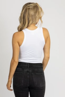 DYNAMIC FASHION NEW ARRIVALS WHITE THICK BAND RACERBACK TANK *BACK IN STOCK* 9 DYNAMIC FASHION NEW ARRIVALS WHITE THICK BAND RACERBACK TANK *BACK IN STOCK*